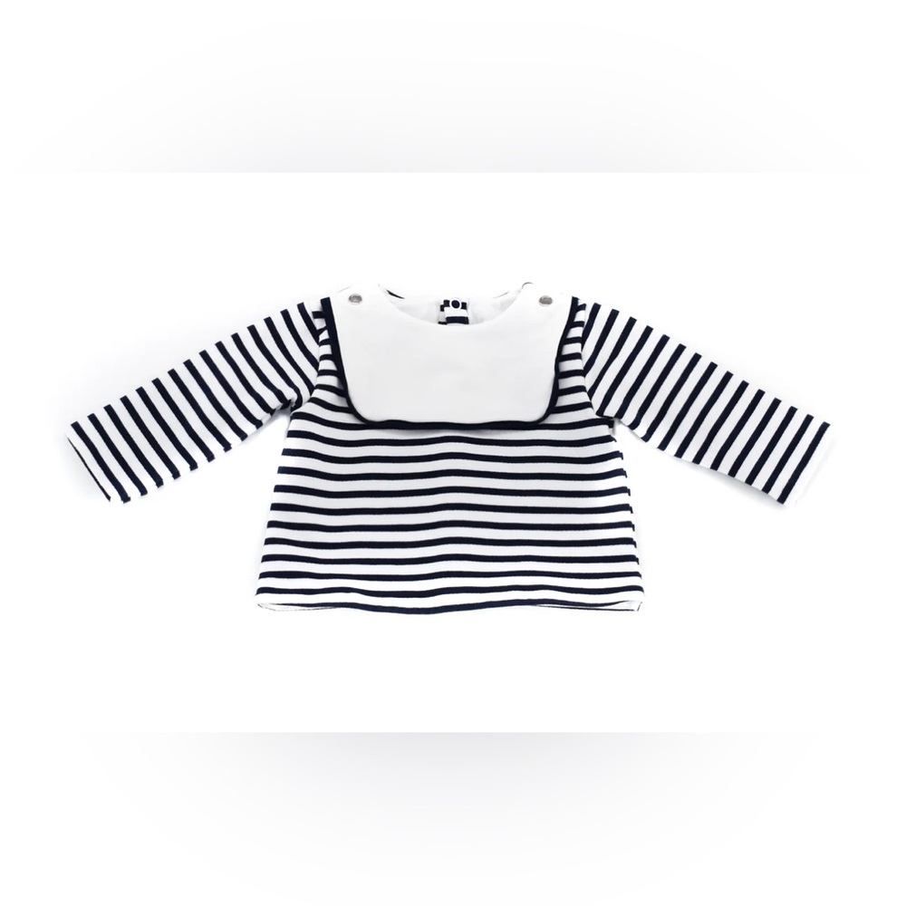 Jacadi Nagy and white Breton boys top